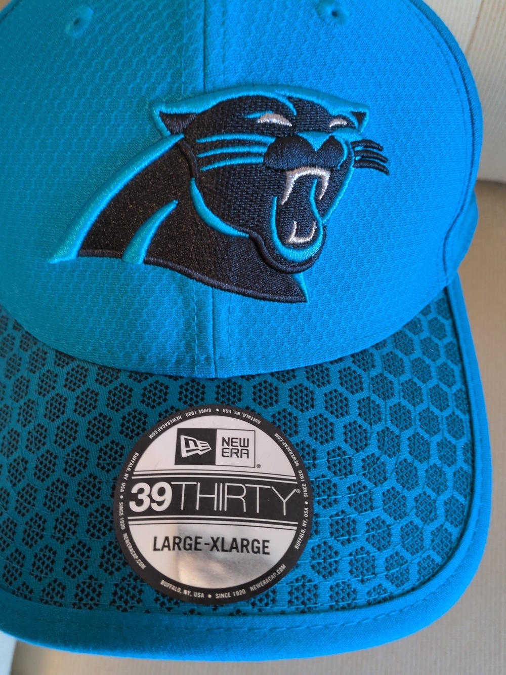 Caroline Panthers NFL NewEra 39THIRTY L/XL Flex Hat